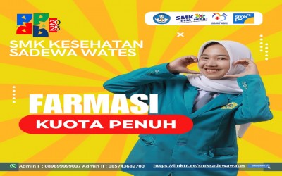 Kuota Jurusan Farmasi di SMK Kesehatan Sadewa Wates Telah Penuh