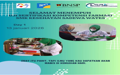 Uji Sertifikasi Kompetensi Farmasi SMK Kesehatan Sadewa Wates