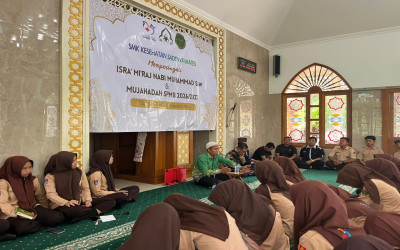 Peringatan Isra' Mi'raj dan Mujahadah SPMB 2026/2027 SMK Kesehatan Sadewa Wates