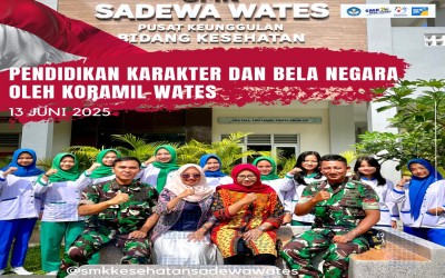 Koramil Wates Gelar Pendidikan Karakter dan Bela Negara untuk Pelajar