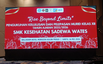 “Rise Beyond Limits” — SMK Kesehatan Sadewa Wates Rayakan Kelulusan Kelas XII dengan Meriah, Haru, dan Penuh Makna