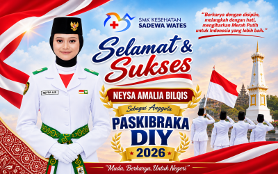 Neysa Amalia Bilqis Bawa Nama SMK Kesehatan Sadewa Wates di Paskibraka DIY 2026